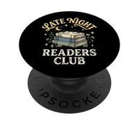 Late Night Readers Club Bibliophile Livre PopSockets PopGrip Adhésif