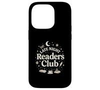 Late Night Readers Club Moon & Stars Book Lover Coque pour iPhone 14 Pro