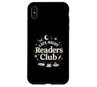 Late Night Readers Club Moon & Stars Book Lover Coque pour iPhone XS Max