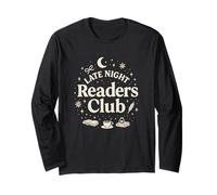 Late Night Readers Club Moon & Stars Book Lover Manche Longue