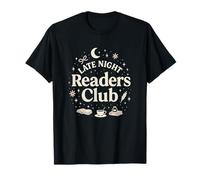 Late Night Readers Club Moon & Stars Book Lover T-Shirt