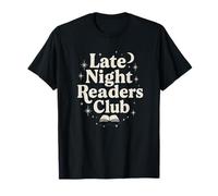 Late Night Readers Club - Moon & Stars Book Lover Tee T-Shirt