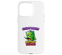 Late Night Study Energy Drain Humour Coque pour iPhone 15 Pro Max