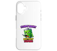 Late Night Study Energy Drain Humour Coque pour iPhone 16 Plus