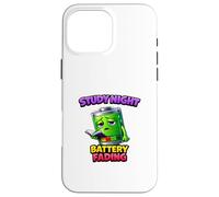 Late Night Study Energy Drain Humour Coque pour iPhone 16 Pro Max
