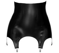 Late X 29013151041 Porte-jarretelles en latex Noir L