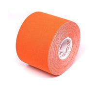 LATEAU Bandes de Kinésiologie 5 Taille Kinésiologie Tape Ruban athlétique Elastoplast Sport Recovery Strapping Gym Muscle Tennis étanche Bandage (Color : Orange, Size : L)