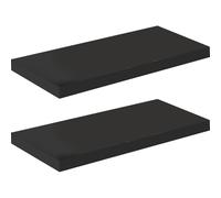 Latebebebe 2pcs étagère Flottante 12 Pouces PVC Grand Espace de Rangement étagères flottantes étagères murales pour Le Salon