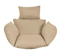 Latebebebe Remplacement du Coussin de Chaise d'oeuf, épaississant Le Coussin de Swing à œufs Doux avec appuie-tête et Main Courante, Coussinet Chaise Swing pour Jardin terrasse arrière en Plein air
