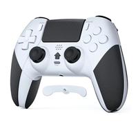 LATEC Manette pour PS4, Manette sans Fil pour PS4/Pro/Slim avec Programmation Macro, Capteur Gyroscopique 6 Axes, Double Vibration e Pavé Tactile