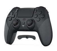 LATEC Manette pour PS4, Manette sans Fil pour PS4/Pro/Slim avec Programmation Macro, Capteur Gyroscopique 6 Axes, Double Vibration e Pavé Tactile