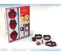 L'atelier À Biscuit Bonne Maman - Coffret Avec 3 Emporte-Pièces, 1 Coupe-Biscuit, 1 Bobine De Fil Et 1 Livre De Recettes