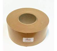 L'Atelier Chez Soi Rouleau Kraft Gommé Brun Uni 70mm x 200m Bande Papier kraft Pré-encollé