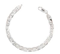 L'Atelier d'Azur Bracelet Argent Massif 925/000 Maille Marine - Homme