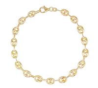 L'Atelier d'Azur Bracelet Or Jaune Maille Grain de Café - Femme