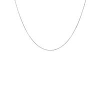 L'Atelier d'Azur - Collier Chaine Forçat Diamantée - Or Rhodié Blanc - Enfant