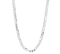 L'Atelier d'Azur Collier/Chaîne Homme Argent 925 - Maille Figaro Alternée 1+3-60cm