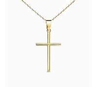 L'Atelier d'Azur Collier - Médaille Croix Or 18 Carats 750/000 Jaune - Chaine Dorée