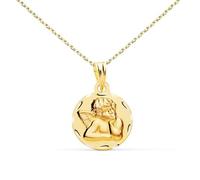 L'Atelier d'Azur - Collier - Médaille Or Jaune Ange - Chaîne Dorée - Gravure Offerte