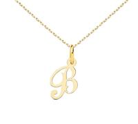 L'Atelier d'Azur Collier - Pendentif Lettre B Or 750/1000 - Chaine Dorée