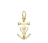 L'Atelier d'Azur Pendentif - Médaille Croix Camarguaise Or 18 Carats 750 Jaune - Chaine Offerte