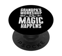 L'atelier de grand-père où la magie opère Grand-père PopSockets PopGrip Adhésif