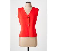 l'atelier de mila gilets femme de couleur rouge