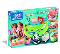 CLEMENTONI - L'atelier de Poterie - Tour de Potier Électrique - Dès 7 Ans - Coffret Complet avec Argile, Peinture, Moules