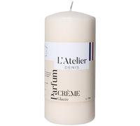 L'ATELIER DENIS-Bougie cylindrique taille L ivoire parfum crème glacée L’Atelier de Denis - diamètre 6,8 x H 14.5 cm