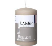 L'ATELIER DENIS-Bougie cylindrique taille S beige parfum lin L’Atelier de Denis - diamètre 6,8 x H 11 cm