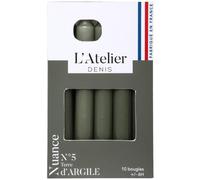 L'ATELIER DENIS-Bougie de ménage 17 cm gris argile L’Atelier de Denis - Le pack de 4