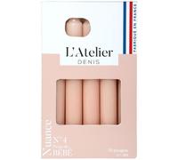 L'ATELIER DENIS-Bougie de ménage 17 cm rose L’Atelier de Denis - Le pack de 4