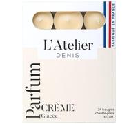 L'ATELIER DENIS-Bougies chauffe-plats ivoire parfum crème glacée L’Atelier de Denis - L’étui de 24