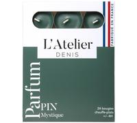 L'ATELIER DENIS-Bougies chauffe-plats vert parfum sapin L’Atelier de Denis - L’étui de 24