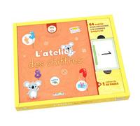 L'Atelier des chiffres - MS-GS (coffret) 64 cartes et 1 cahier d'exercices réutilisable pour faire ses premiers pas vers les mathématiques - Caroline Schneider - Rue Des Ecoles - Coffret - Scolaire / 