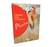L'atelier des couleurs - Mucha: 20 cartes à colorier