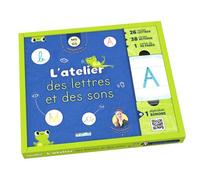 L'Atelier des lettres et des sons - MS-GS (coffret) 64 cartes et 1 cahier d'exercices réutilisable pour faire ses premiers pas vers la lecture et l'écriture - Marie-claire Porcheron - Rue Des Ecoles -
