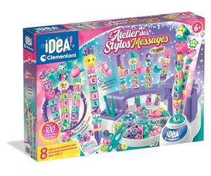 L'Atelier des Stylos Édition Messages Kit 8 Stylos à Créer Dès 6 Ans | Loisirs créatifs, idée cadeau enfant DIY - Compose des mots doux et déclarations personnelles pour un proche