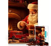 L'Atelier du Père Noël Puzzle pour Adolescents 1000 pièces Jeu de réflexion Relaxant et Amusant Cadeau touchant (50x75cm)