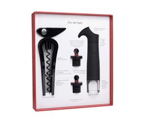 L'ATELIER DU VIN - Chic Set Night - Coffret Sommelier, Coffret cadeau - Tire bouchon Chic Monsieur Night - Pompe à vide pour le vin Gard'vin ON/OFF