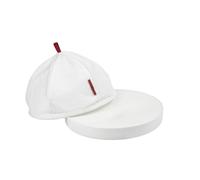 L'Atelier du Vin - Plateau Ring & sa Cloche Textile - Plateau en Céramique avec Cloche pour Fromages, Pâtisseries et Fruits