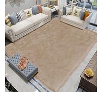 Latepis Tapis de Salon Moelleux Beige 200x300 cm Tapis en Fausse Fourrure Lavable à Poils Longs Doux Shaggy