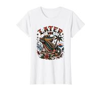Later Gator Fun Tattoo Style Alligator Lover Summer Beach T-Shirt Graphique avec Valeur