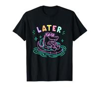 Later Gator Funny Crocodile Chaise de Piscine Flottante T-Shirt