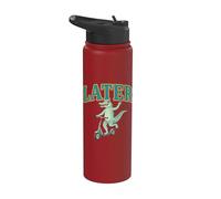 Later Gator Funny Later Alligator Teacher Last Day Summer Stainless Steel Insulated Water Bottle
