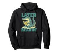 Later Gator Readin' Funny Reading Book Lover Graphic Sweat à Capuche