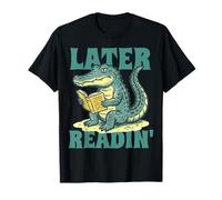 Later Gator Readin' Funny Reading Book Lover Graphic T-Shirt