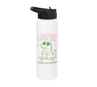 Later Gator School's Out for Summer Last Day of School Stainless Steel Insulated Water Bottle