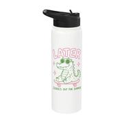 Later Gator School's Out for Summer Last Day of School Stainless Steel Insulated Water Bottle