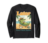 Later School's Out for Summer Alligator Fin d'année Scolaire Manche Longue